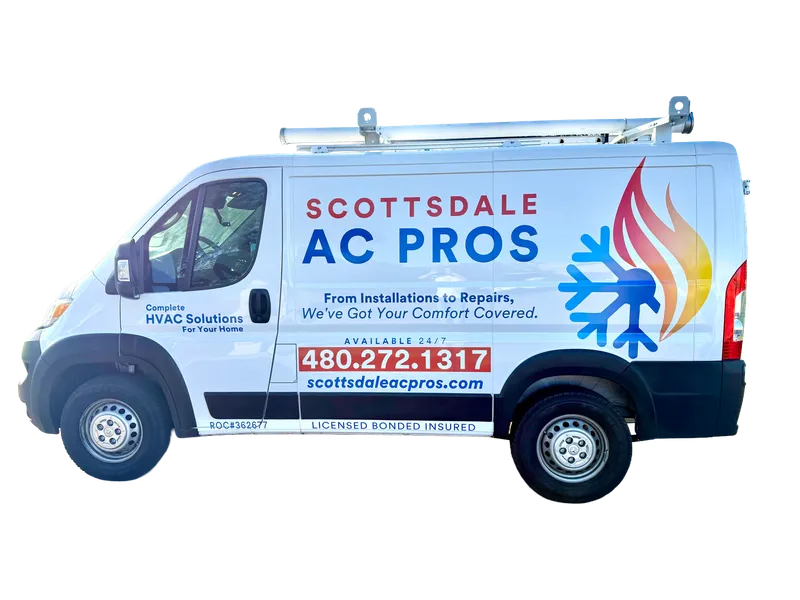 Scottsdale AC Pros branded service van